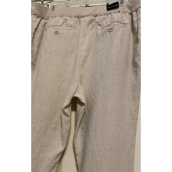 New Charter Club Classic Fit Linen Pull On Drawstring Capri Pants Women’s 12 - Picture 14 of 16